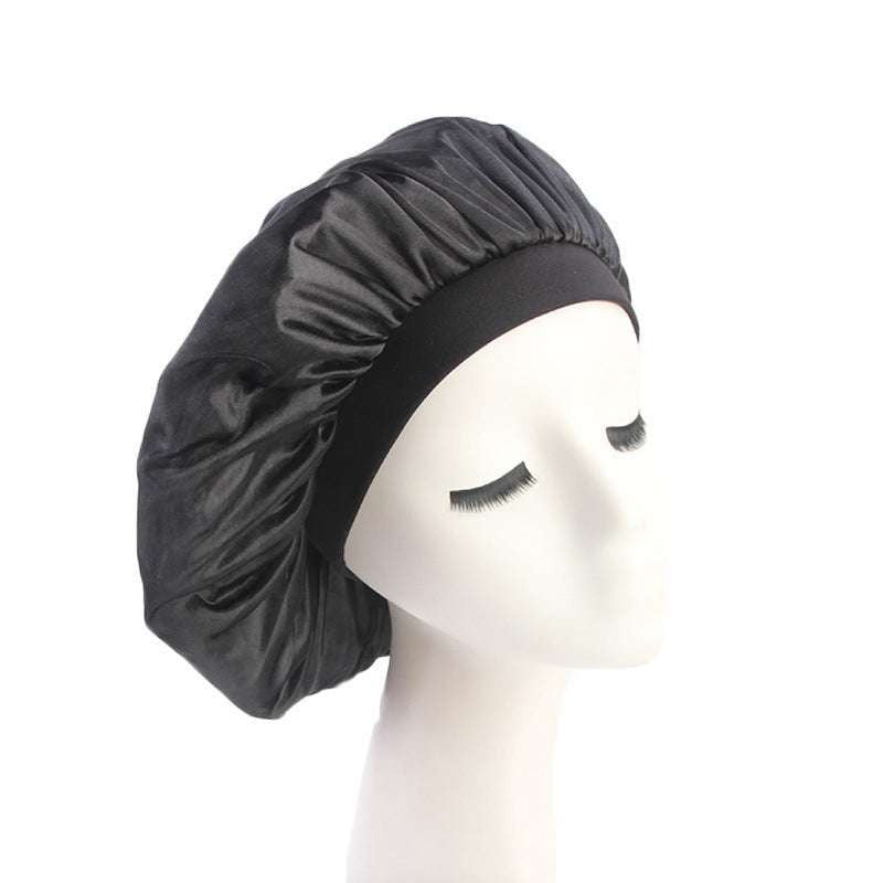 Elegant Nightcap Headwear, Satin Sleep Cap, Silky Dome Nightcap - available at Sparq Mart
