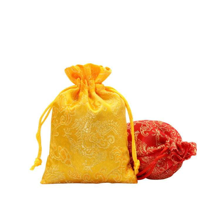 Brocade Jewelry Bag, Embroidered Drawstring Pouch, Luxury Jewelry Pouch - available at Sparq Mart