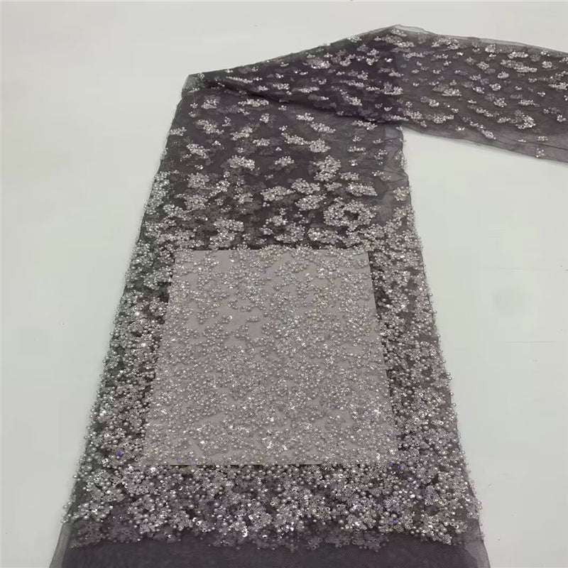 Custom Fabric Designs, Elegant Dress Fabric, Premium Lace Material - available at Sparq Mart