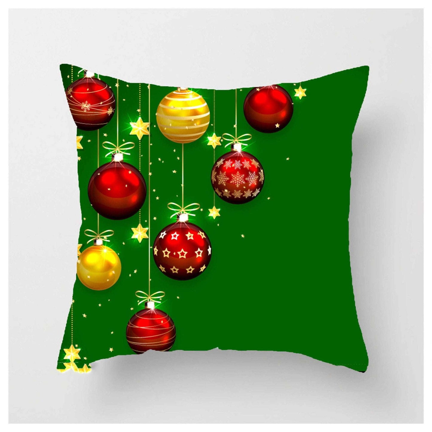 Christmas Ball Pillowcase, Festive Pillow Covers, Luxury Decorative Throw - available at Sparq Mart