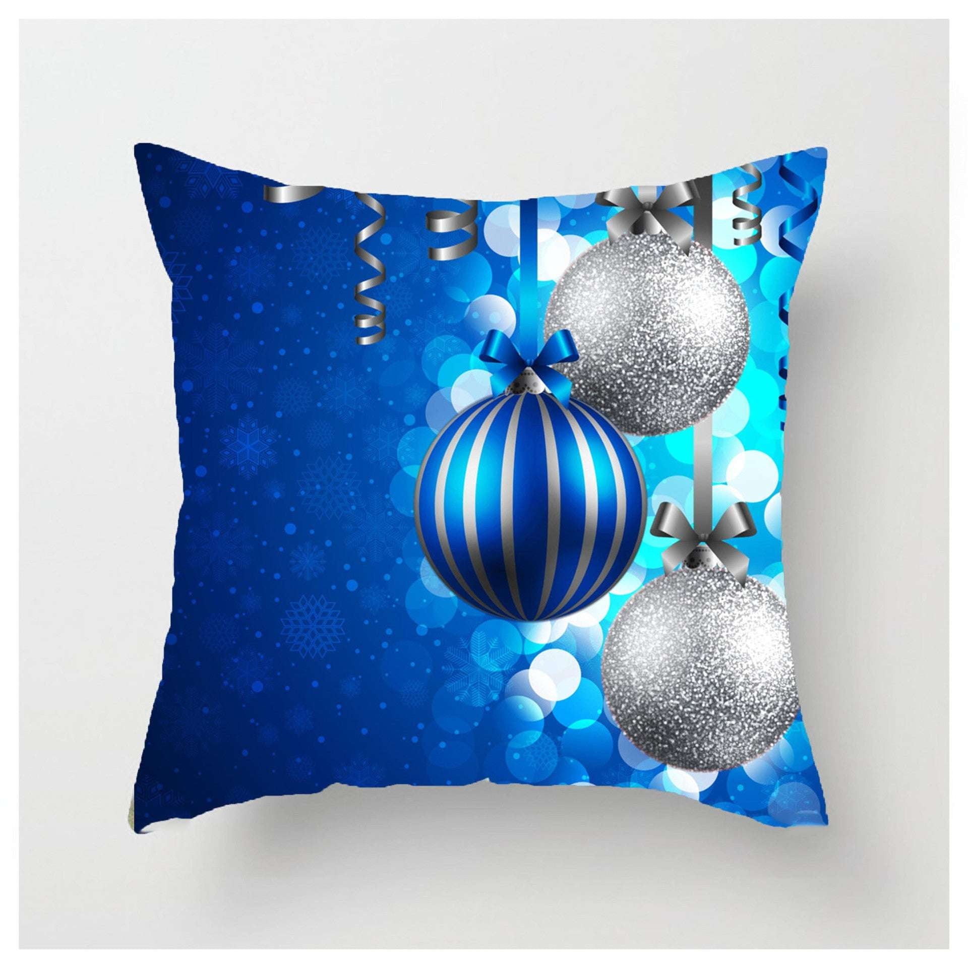 Christmas Ball Pillowcase, Festive Pillow Covers, Luxury Decorative Throw - available at Sparq Mart