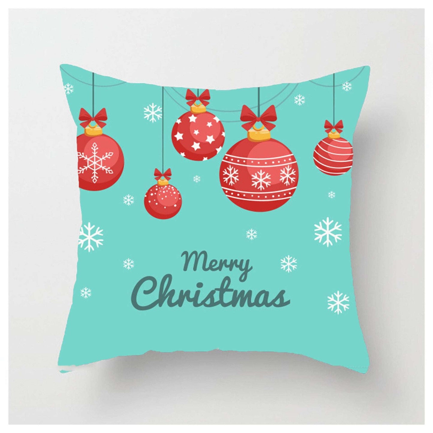 Christmas Ball Pillowcase, Festive Pillow Covers, Luxury Decorative Throw - available at Sparq Mart