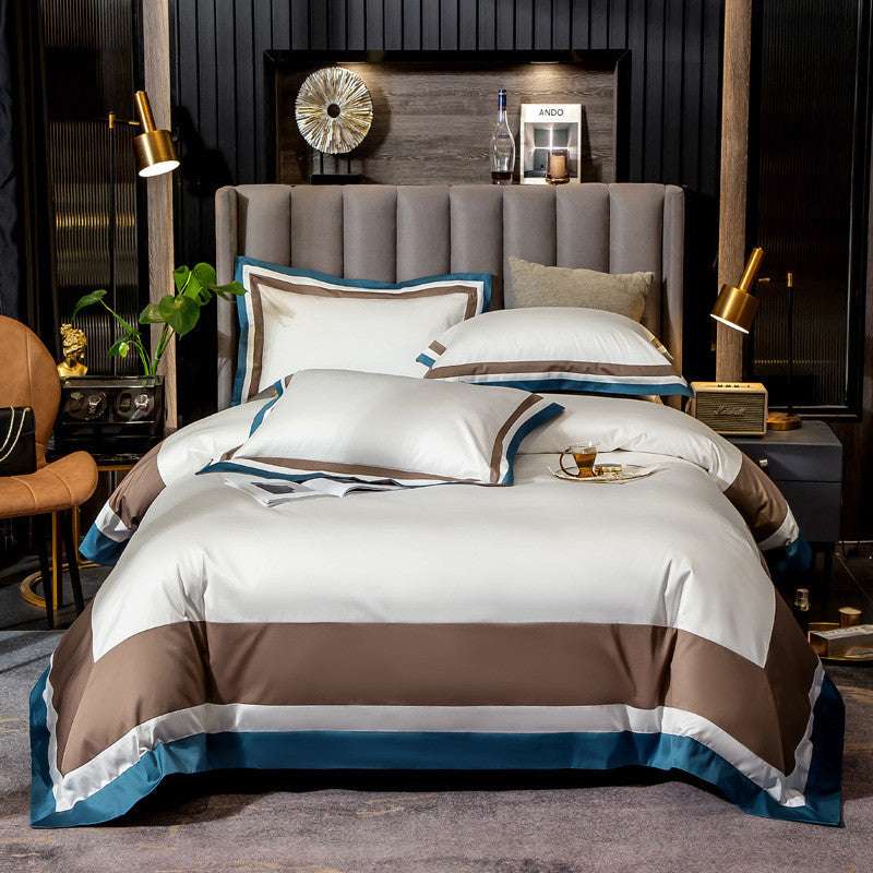 Four-piece set, Long-staple cotton, Luxury bedding - available at Sparq Mart