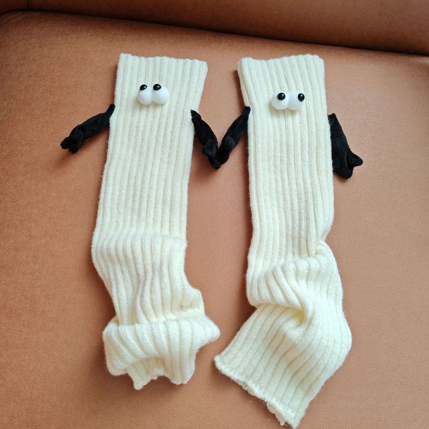 Couple Hand Holding Sock, Cute Pull Foot Sock, Magnetic Foot Socks - available at Sparq Mart