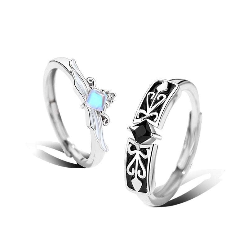 Couples Ring Set, His Hers Rings, Sterling Silver Pair - available at Sparq Mart