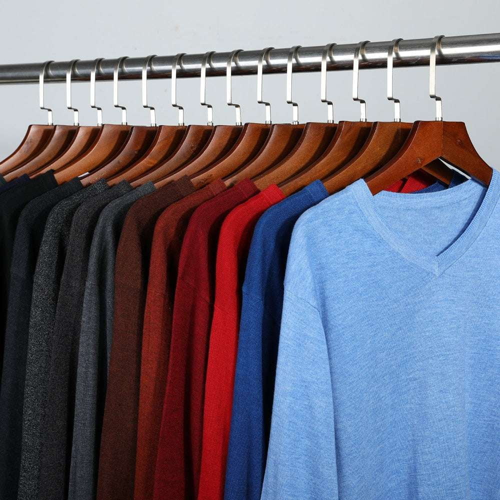 Casual Knit Pullover, Elegant Men's Sweater, Premium Cashmere Sweater - available at Sparq Mart