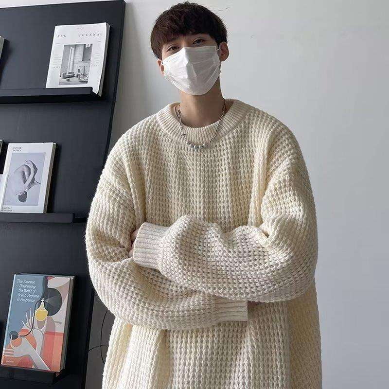 Knitted Sweater Men, Stylish Knitwear Fashion, Thick Bottom Sweater - available at Sparq Mart