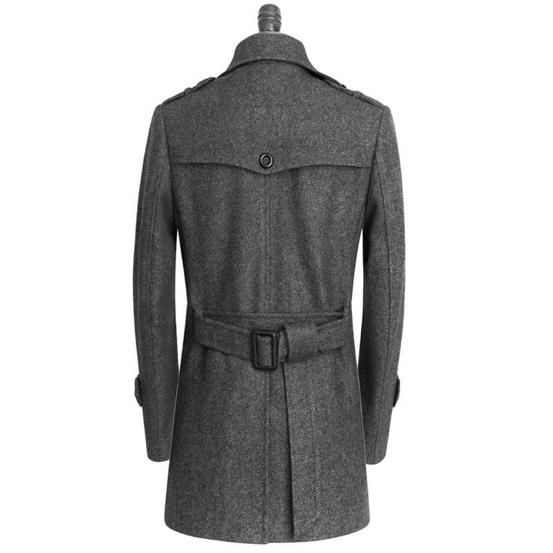 Men's Cashmere Outerwear, Plus-Size Wool Coat, Winter Wool Jackets - available at Sparq Mart