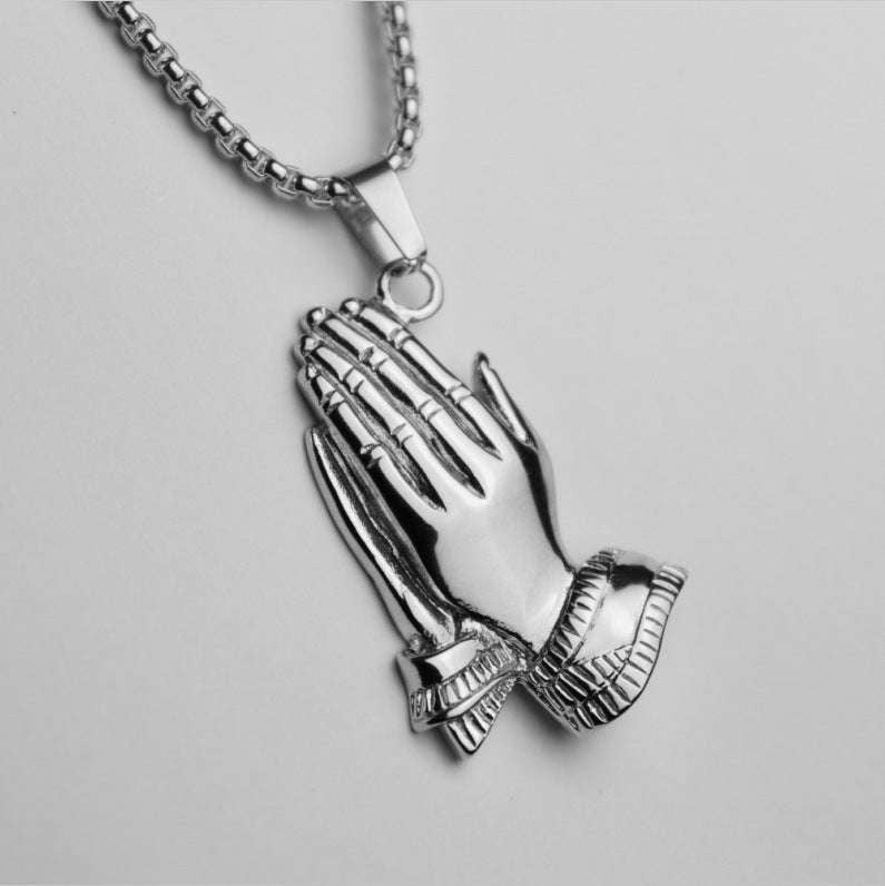 Bergamot Pendant Jewelry, Men's Stainless Necklace, Prayer Pendant Necklace - available at Sparq Mart