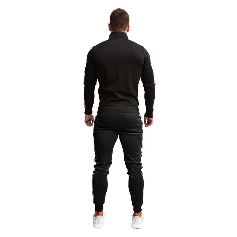 Athletic Striped Trousers, Slim Running Pants, Striped Joggers Men - available at Sparq Mart