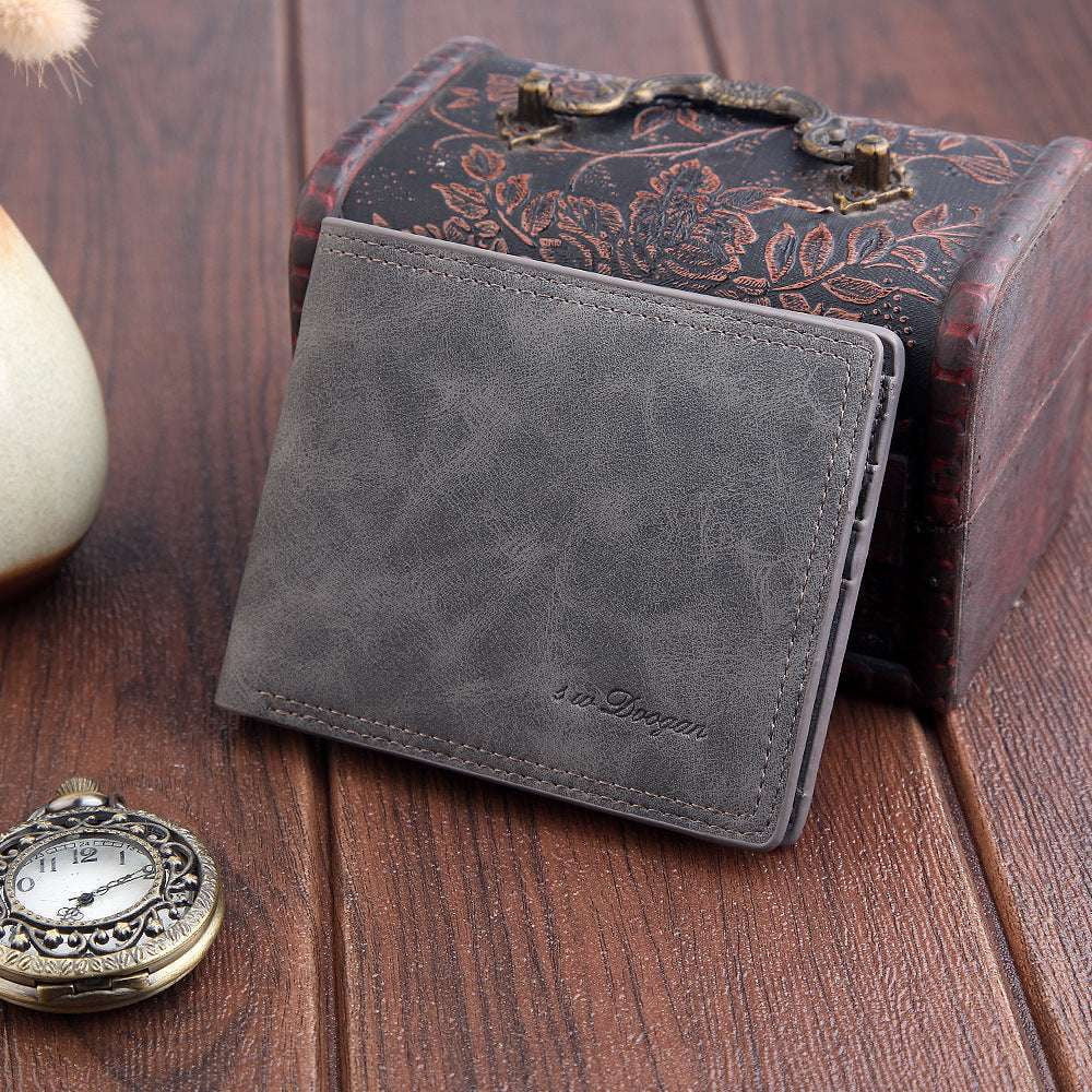 Compact Card Holder, Slim Leather Wallet, Stylish Men's Accessory - available at Sparq Mart