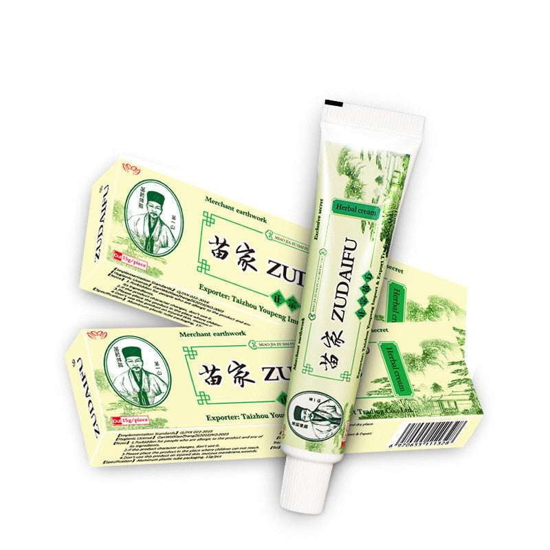 Chinese Herbal Cream, English Instruction Cream, ZUDAIFU Psoriasis Cream - available at Sparq Mart