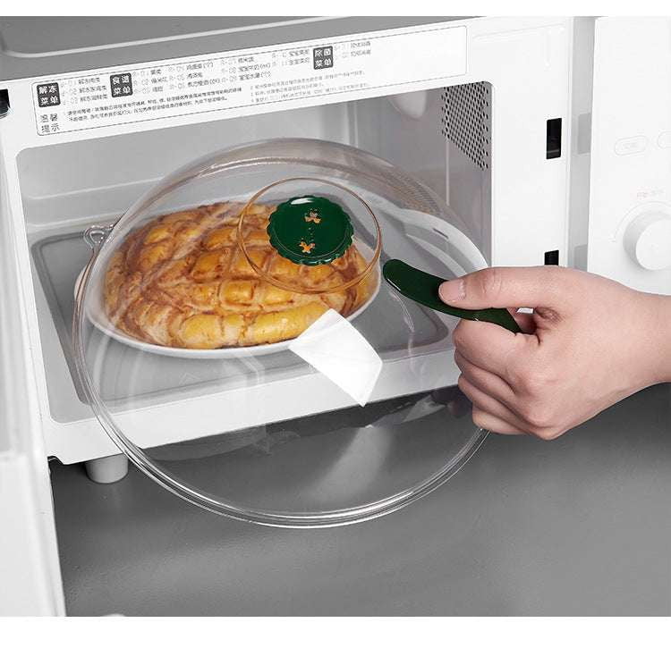 Dustproof Microwave Lid, Microwave Splash Guard, Transparent Food Cover - available at Sparq Mart