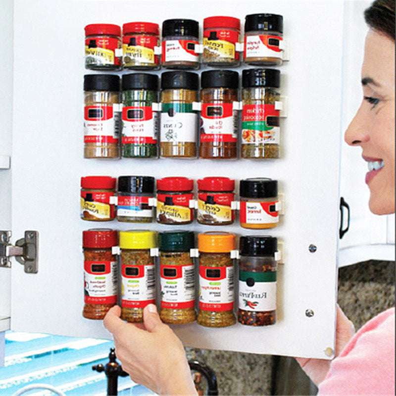 Kitchen Organizer Rack, Seasoning Storage Solution, Wall Mounted Shelf - available at Sparq Mart