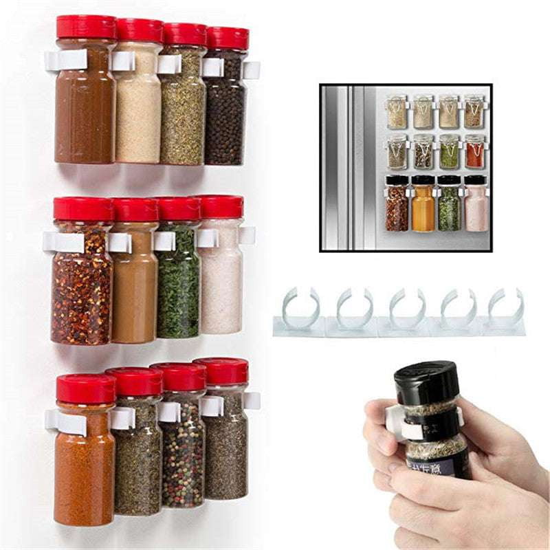 Kitchen Organizer Rack, Seasoning Storage Solution, Wall Mounted Shelf - available at Sparq Mart