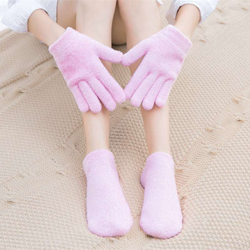 moisturizing spa gloves, nourishing foot mask, premium hand care - available at Sparq Mart