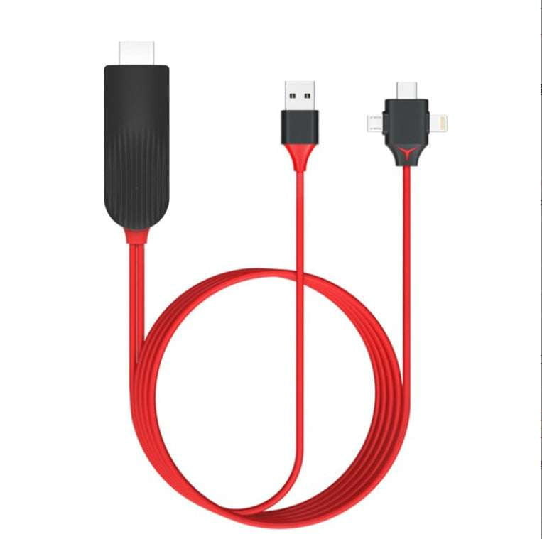 Mobile Phone Cable, Multi-Function Charger Cable, Three-In-One Cable - available at Sparq Mart