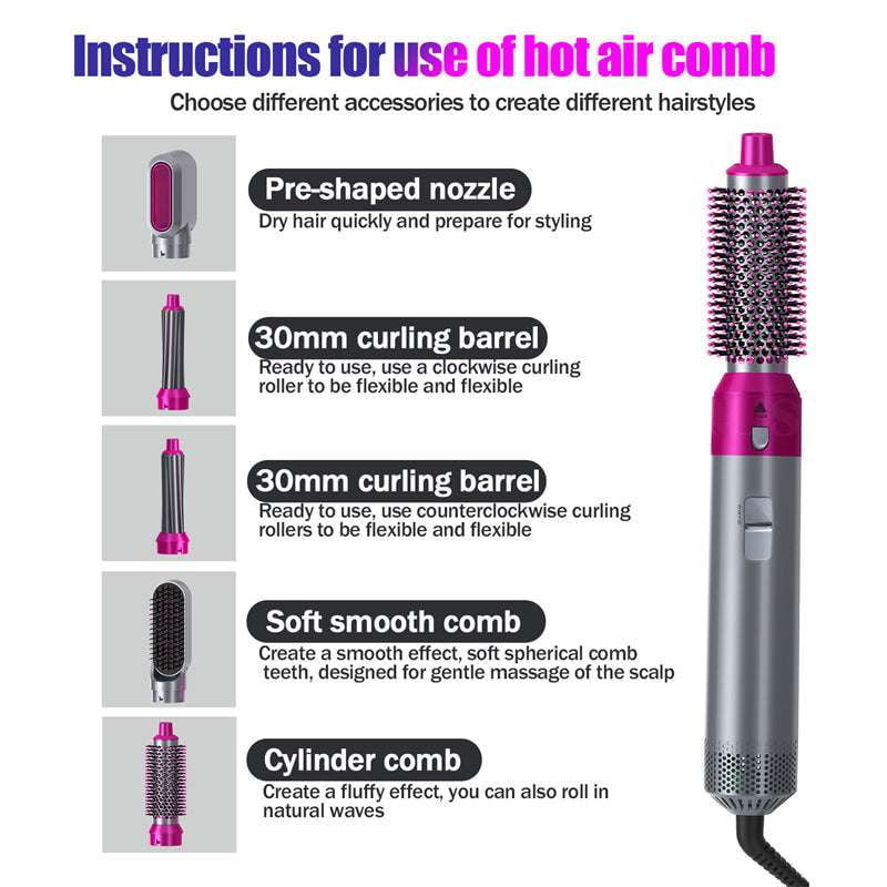 Automatic Hair Curler, Hair Styling Tool, Hot Air Comb - available at Sparq Mart