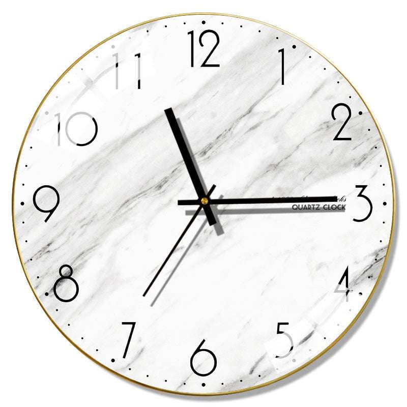 modern wall clock, Nordic silent clock, stylish timepiece decor - available at Sparq Mart