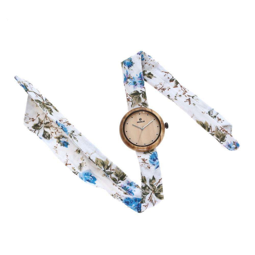 Canvas Strap Timepiece, Eco-Friendly Wood Watch, Natural Olive Watch - available at Sparq Mart
