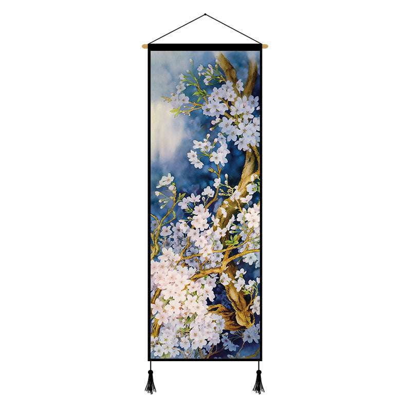 Decorative Wall Tapestry, Hanging Painting Cloth, Peony Art Decor - available at Sparq Mart