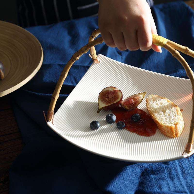 Ceramic Fruit Plate, Japanese-style Plate, Modern Snack Plate - available at Sparq Mart