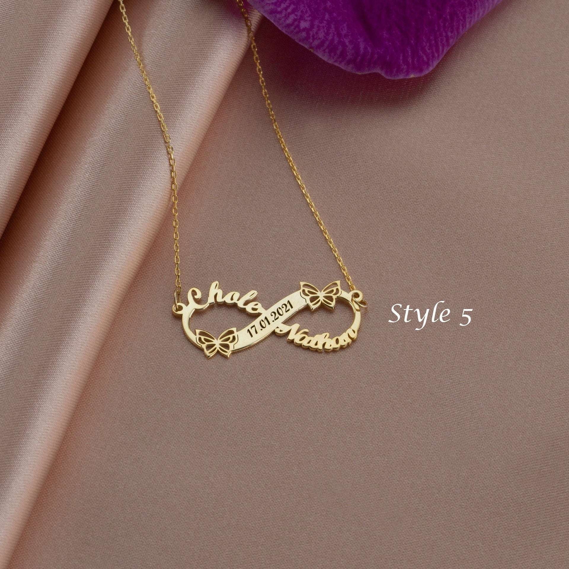 Customized Letter Necklace, Gold Name Necklace, Personalized Jewelry Gifts - available at Sparq Mart
