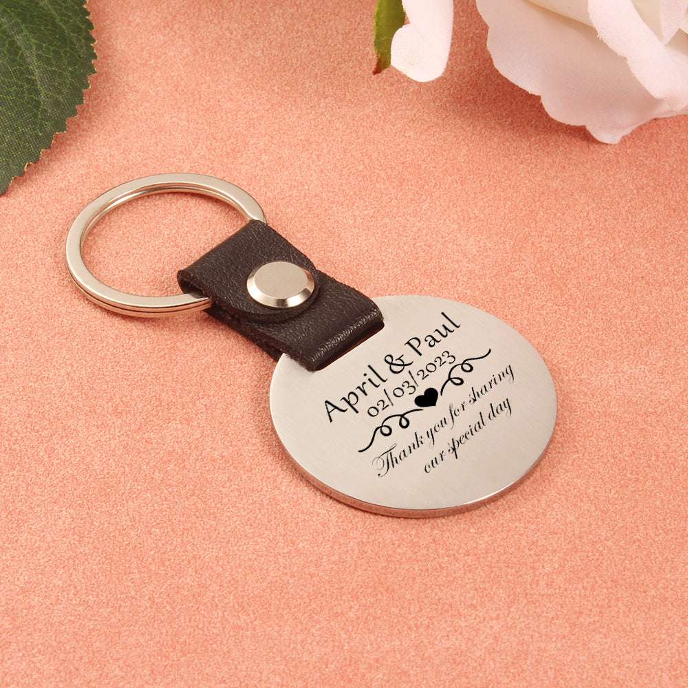 Customized Keychain, Memorable Engraved Gift, Personalized Keepsake Accessory - available at Sparq Mart