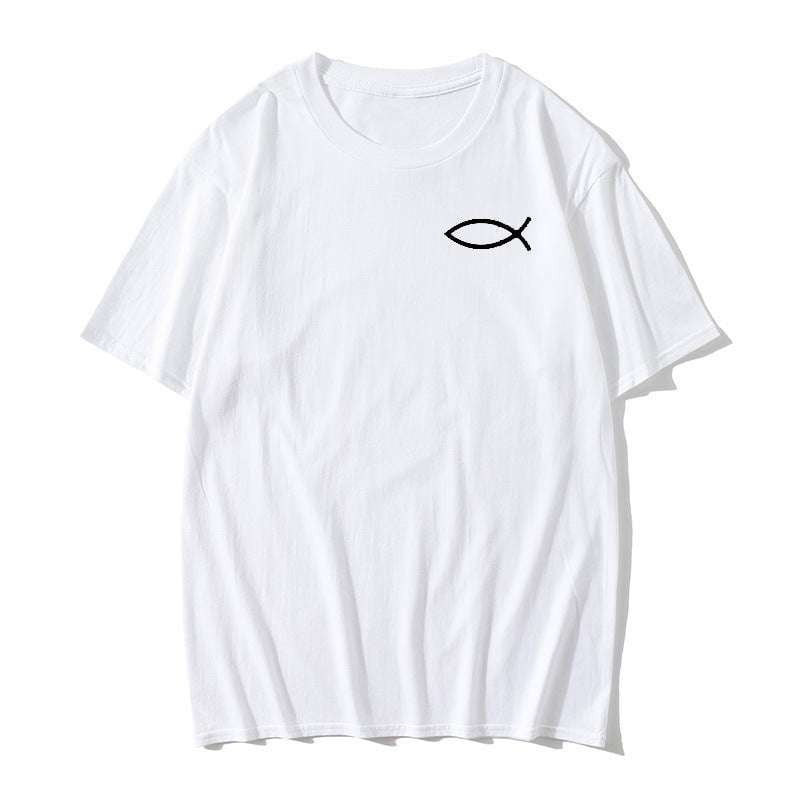 Cotton Short Sleeve, Fashionable T-Shirt Sweatshirt, Pisces Graphic Tee - available at Sparq Mart