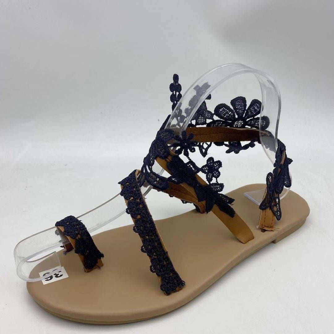 comfortable flat sandals, European style sandals, plus size footwear - available at Sparq Mart