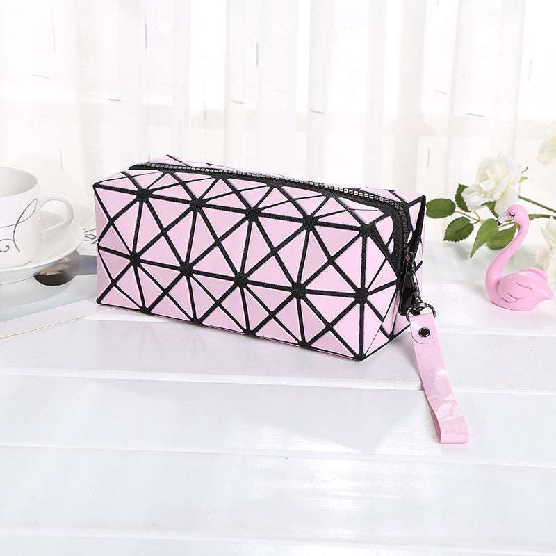 Creative Travel Organizer, Folding Rhombus Makeup, Portable Geometric Cosmetic - available at Sparq Mart