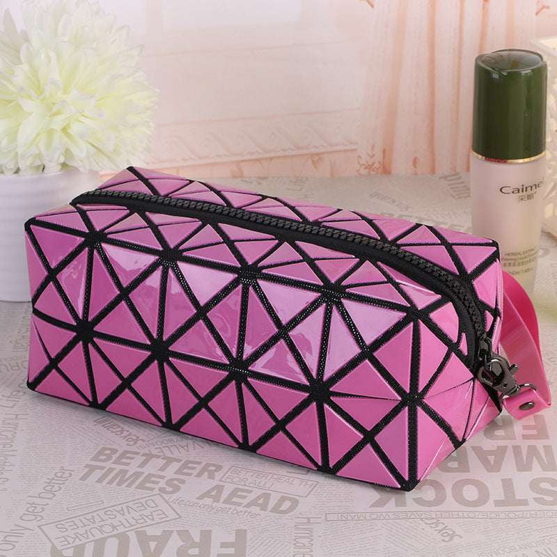 Creative Travel Organizer, Folding Rhombus Makeup, Portable Geometric Cosmetic - available at Sparq Mart