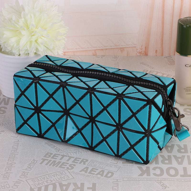 Creative Travel Organizer, Folding Rhombus Makeup, Portable Geometric Cosmetic - available at Sparq Mart