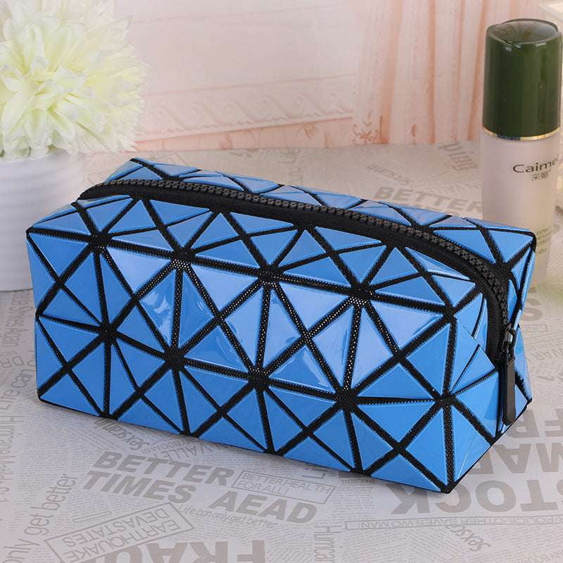 Creative Travel Organizer, Folding Rhombus Makeup, Portable Geometric Cosmetic - available at Sparq Mart