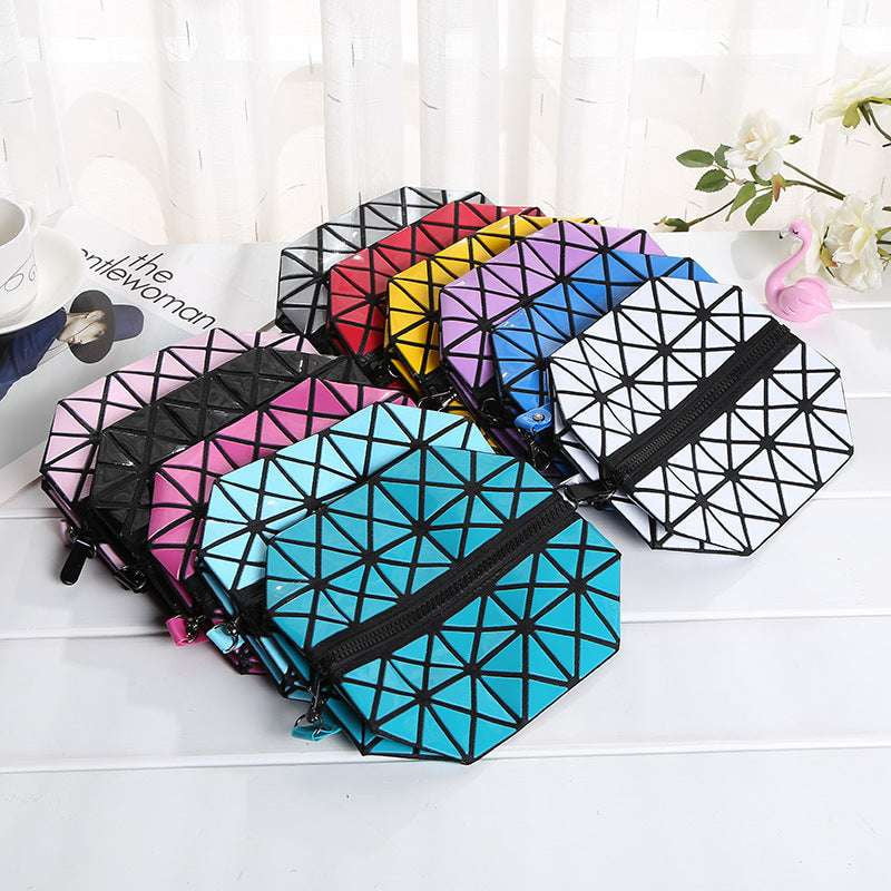 Creative Travel Organizer, Folding Rhombus Makeup, Portable Geometric Cosmetic - available at Sparq Mart