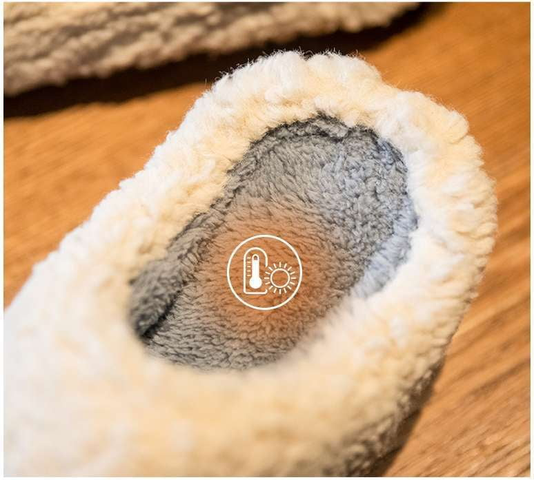 Beige Tow Slippers, Comfortable Home Footwear, Indoor Cotton Slippers - available at Sparq Mart