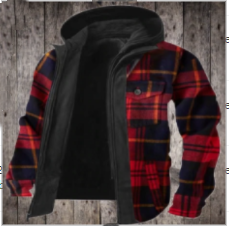 Casual Hooded Jacket, Two-Piece Plaid Jacket, Wholesale Jacket Styles - available at Sparq Mart