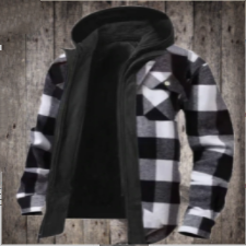 Casual Hooded Jacket, Two-Piece Plaid Jacket, Wholesale Jacket Styles - available at Sparq Mart