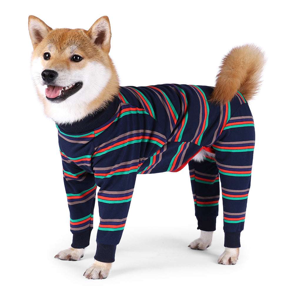 dog pajamas, four-legged pet apparel, high elastic dog clothing - available at Sparq Mart