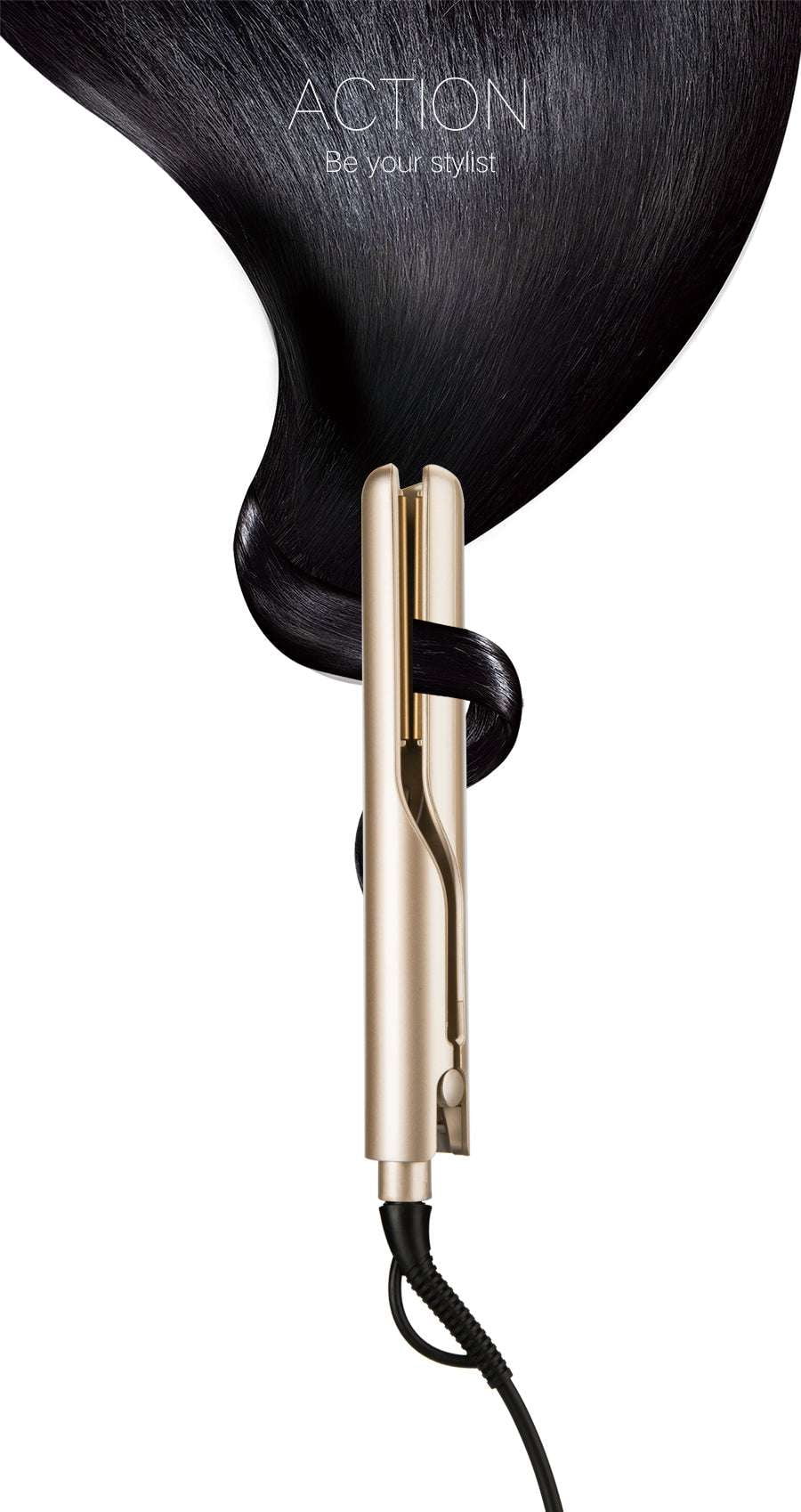 Curling Iron EU, Gold Curling Iron, Professional Hair Curler - available at Sparq Mart