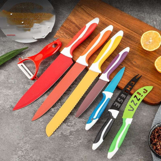 Chef Knife Collection, Kitchen Knife Set, Stainless Steel Cutlery - available at Sparq Mart