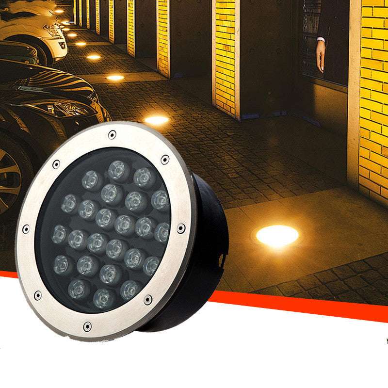 LED underground lights, outdoor waterproof lights, RGB lawn lights - available at Sparq Mart