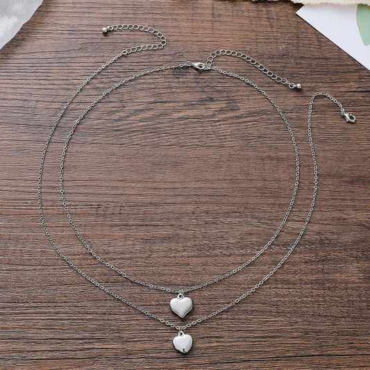 Peach Heart Necklace, Stainless Steel Necklace, Unique Jewelry - available at Sparq Mart