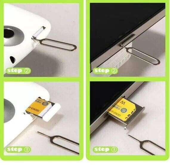 Card Taking Pin, Silver, SIM Card Slot - available at Sparq Mart