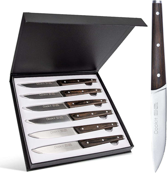 Serrated Blades, Stainless Steel, Steak Knife Set - available at Sparq Mart