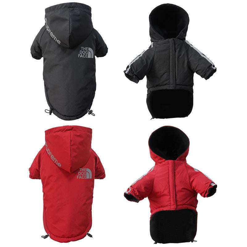 Cozy Dog Outerwear, Velvet Dog Coat, Warm Pet Apparel - available at Sparq Mart