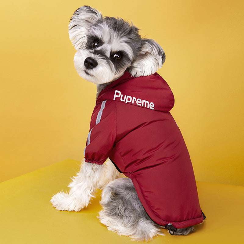 Cozy Dog Outerwear, Velvet Dog Coat, Warm Pet Apparel - available at Sparq Mart