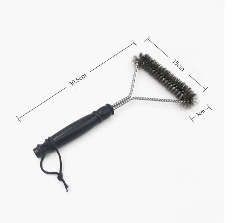 BBQ grill cleaner, grill cleaning tool, stainless steel brush - available at Sparq Mart