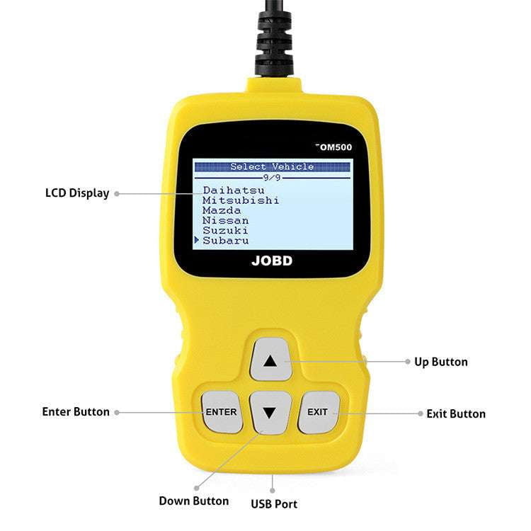 Car Diagnostic Scanner, Fault Code Reader, Vehicle Trouble Analyzer - available at Sparq Mart