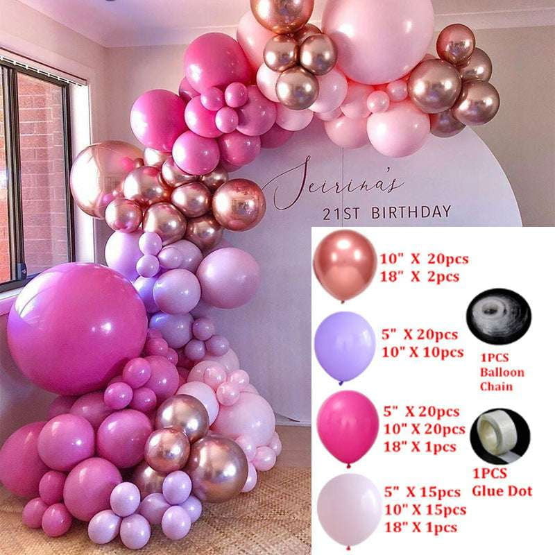 Balloon Arch Kit, Party Decoration Background, Rose Gold Balloons - available at Sparq Mart